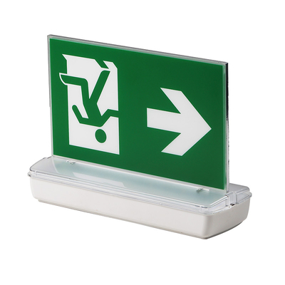 Automatic Rechargeable Led Exit Signs Ceiling Recessed Double Side
