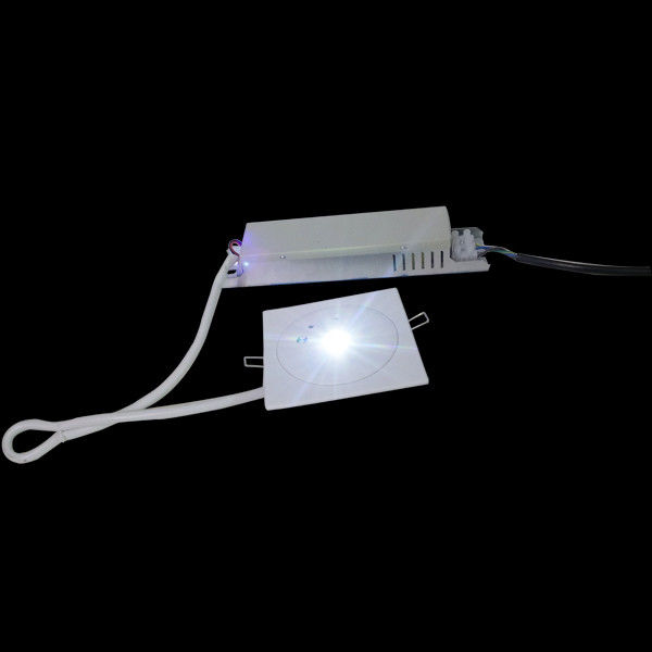 ไฟฉุกเฉิน LED สีขาว SMD 3W ติดตั้งบนเพดานแบบฝังสำหรับใช้ภายในอาคาร 110V 220V IP20