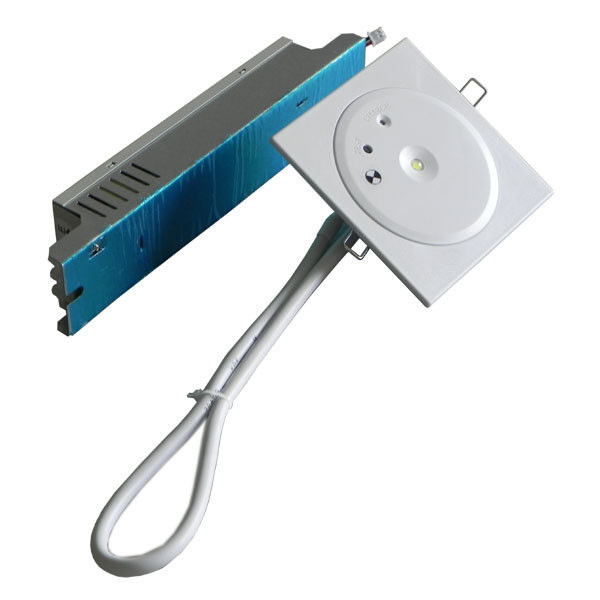 ไฟฉุกเฉิน LED แบบฝังฝ้า IP45 กำลังไฟ 1W ชาร์จไฟได้ ไม่ต้องบำรุงรักษา พร้อมแบตเตอรี่สำรอง แผ่นปิด PC