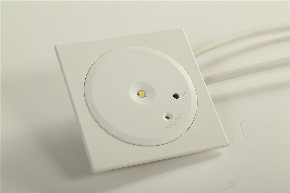ไฟฉุกเฉินดาวน์ไลท์ LED แบบฝังที่ผ่านการรับรอง CE พร้อมไฟ LED สีขาว SMD ขนาด 1 วัตต์และแบตเตอรี่ Ni-Cd