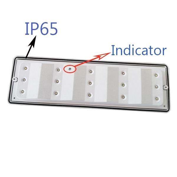 พื้นผิวผนังติดตั้ง กันน้ํา แผ่นฉุกเฉิน แสง LED สถานที่เปียกภายนอก IP65 L102M
