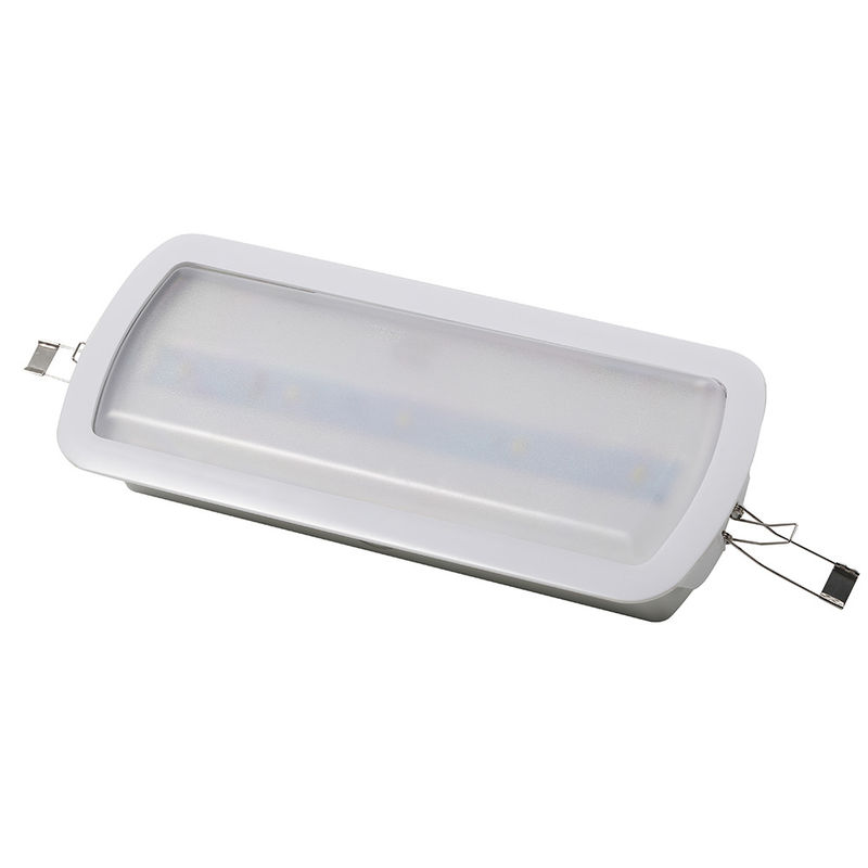 ไฟฉุกเฉิน LED ABS ทนไฟพร้อม LED SMD 5730 10 ชิ้นและแบตเตอรี่ Ni-Cd 3.6V 1.8Ah