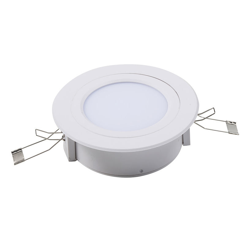LED เพดานปิดภาคเรียน 3W ไฟฉุกเฉิน ABS ปลอก 60Hz 5 ชิ้น SMD Ni-Cd แบตเตอรี่ L128N