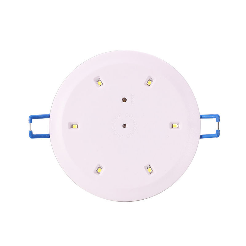 ABS Casing 3W 3 ปี การรับประกัน ไฟฉุกเฉินถังด้วยแบตเตอรี่สํารอง LED ไฟฉุกเฉินด้านล่าง