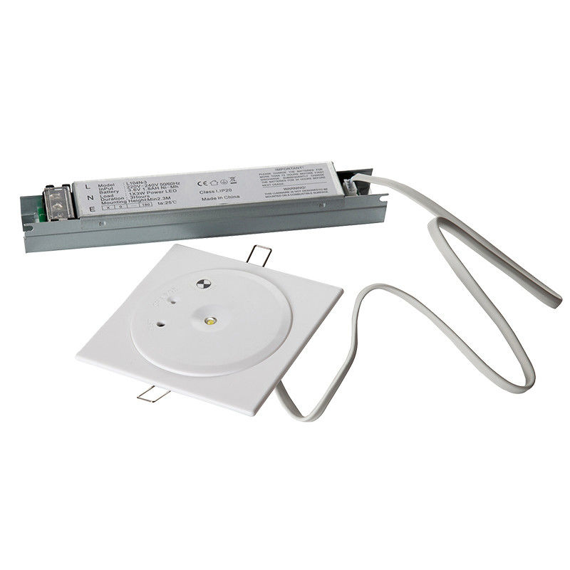 3 ชั่วโมง ระยะเวลา LED ไฟฉุกเฉินด้วย 3W SMD LED ขาวสําหรับเพดาน