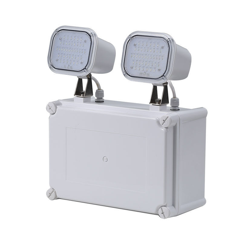 ไฟฉุกเฉิน LED แบบชาร์จไฟได้ IP65 Twin Spot พร้อมแบตเตอรี่สำรอง 3 ชั่วโมง ตัวเรือน PC L107N