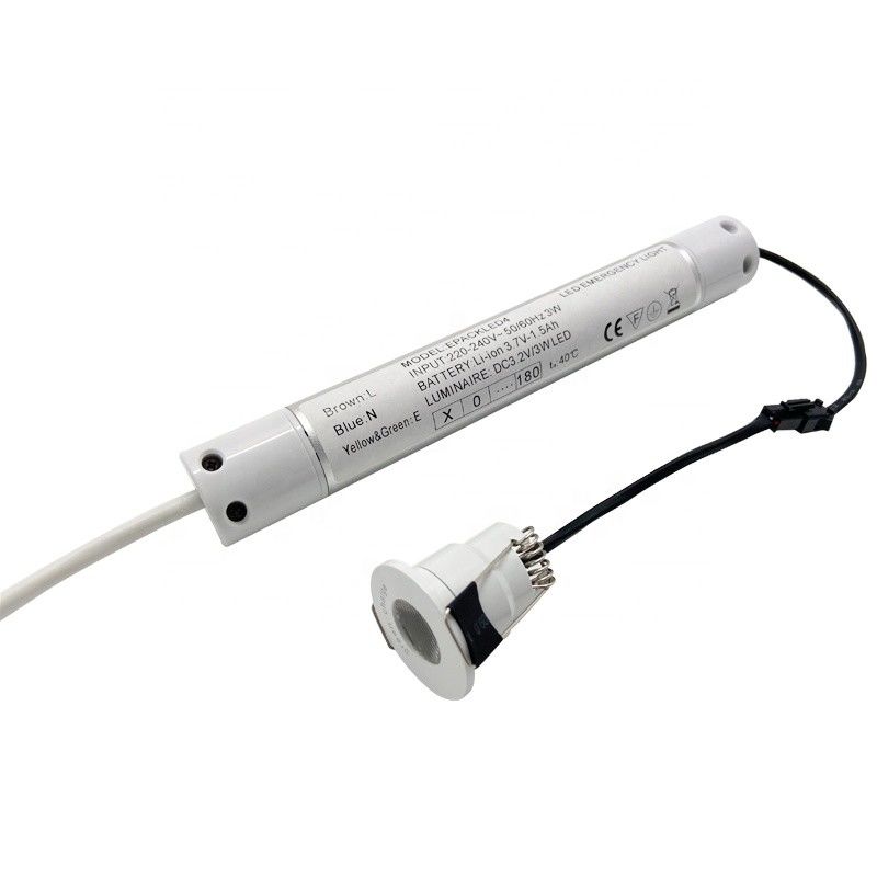 การทดสอบตัวเอง ไฟฉายฉายฉุกเฉิน LED กันไฟ IP20 สามารถชาร์จใหม่ได้ L124N