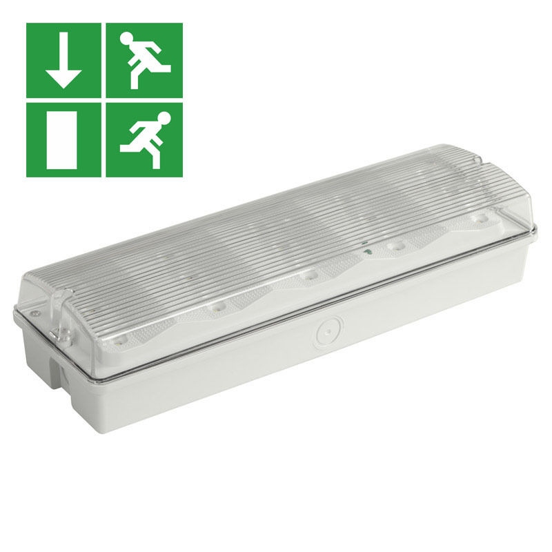 IP65 กันน้ํา LED ไฟฉุกเฉิน 3W Ni Cd แบตเตอรี่สํารอง 15pcs 2835 SMD 6500K
