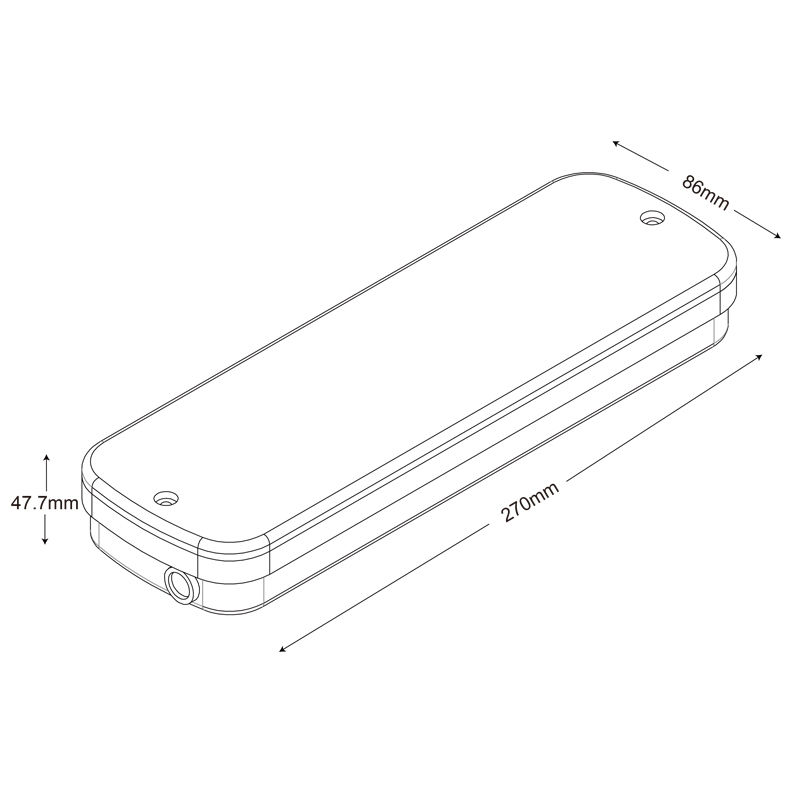 ไฟฉุกเฉิน LED กันน้ำ 3W 6000K ติดผนัง IP65 แสงขาว อายุการใช้งาน 50000 ชั่วโมง