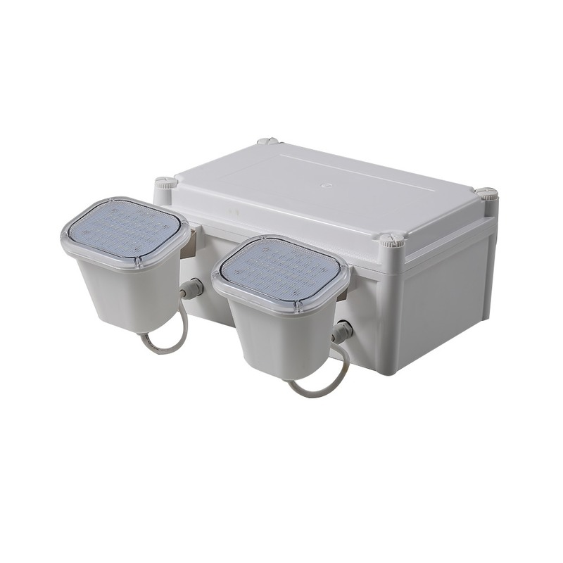 ไฟฉายสูง 2x6W LED Twin Spot ไฟฉายฉุกเฉิน 3 ปี การรับประกัน 50000 ชั่วโมง