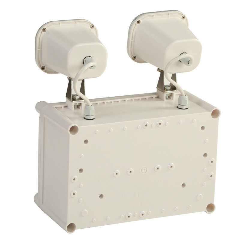 12W Twin Spot LED ไฟฉุกเฉิน IP65 กันน้ํา 6500K สีขาวเย็น 3 ชั่วโมง