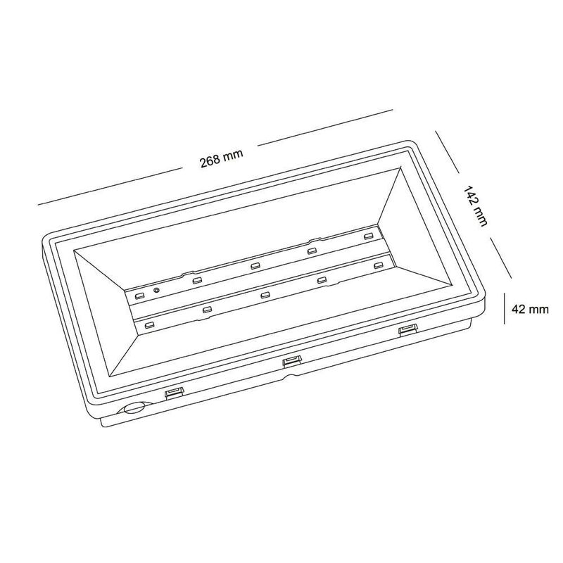 ป้ายออกฉุกเฉิน LED ปริมาณ IP65 เวลาฉุกเฉิน 3 ชั่วโมง ใช้แบตเตอรี่ Ni-Cd
