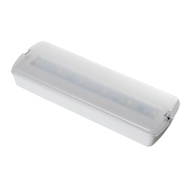 ไฟฉุกเฉิน LED แบบติดผนัง พลาสติกถาวร สำรองแบตเตอรี่ ชาร์จไฟได้ สำรองไฟ 3 ชั่วโมง Ni Cd IP20