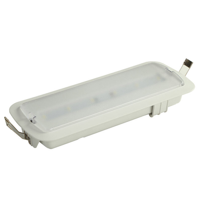 ไฟป้ายทางออกฉุกเฉิน LED ติดเพดานแบบฝังพร้อมแบตเตอรี่ Ni-Cd รับประกัน 3 ปี 6500K