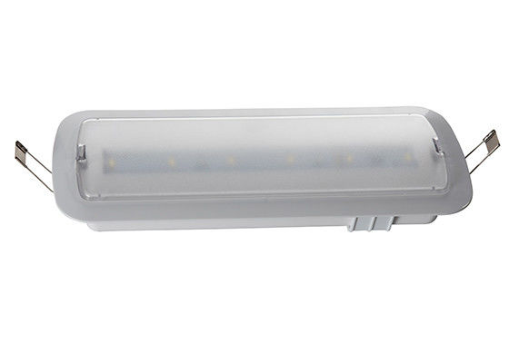 การทํางานด้วยแบตเตอรี่ ปกปิด Frosted LED หลังคาที่ซึมลง หลอดฉุกเฉินแสงกับแบตเตอรี่สํารอง แอนซี พลังงาน L116M-B
