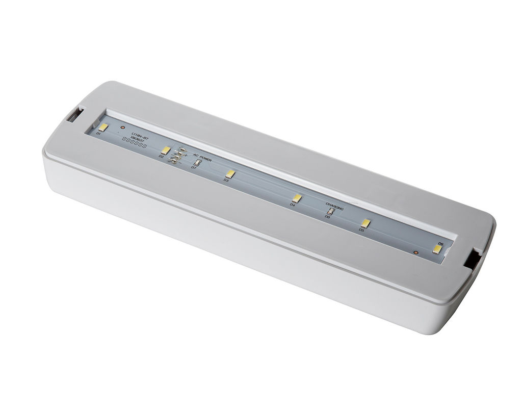 การทํางานด้วยแบตเตอรี่ ปกปิด Frosted LED หลังคาที่ซึมลง หลอดฉุกเฉินแสงกับแบตเตอรี่สํารอง แอนซี พลังงาน L116M-B