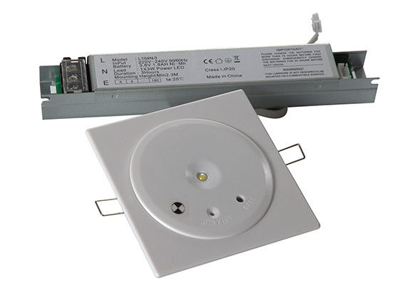 1W Ni-Cd Ceiling LED Emergency Light การใช้งานแบตเตอรี่ 1.0Ah IP20 EL104N-1