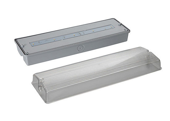 สัญลักษณ์การออกทางฉุกเฉิน LED 220V ใช้งานได้ 3 ชั่วโมง กล่อง ABS กันไฟ และแบตเตอรี่ไนเคิลแคดมิียม
