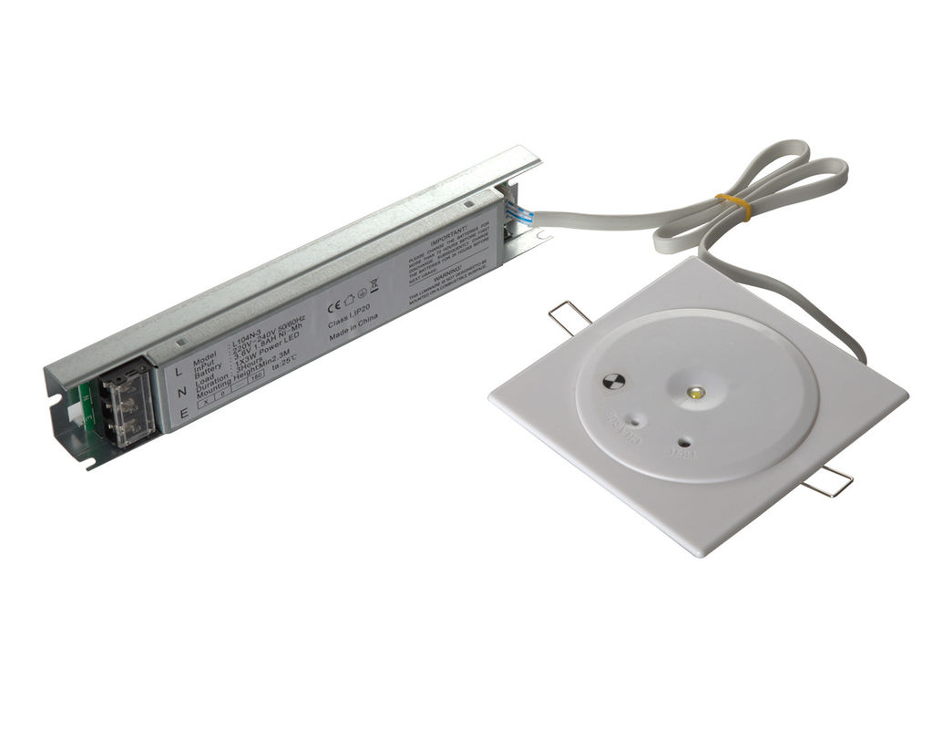 Non Maintained IP20 LED Recessed Ceiling Emergency Light with Battery Backup Fire Exit Sign 220V L104N-3 สายไฟฟ้าไฟฟ้าไฟฟ้าไฟฟ้า