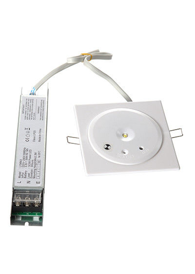 ไฟฉุกเฉินดาวน์ไลท์ LED แบบฝังที่ผ่านการรับรอง CE พร้อมไฟ LED สีขาว SMD ขนาด 1 วัตต์และแบตเตอรี่ Ni-Cd