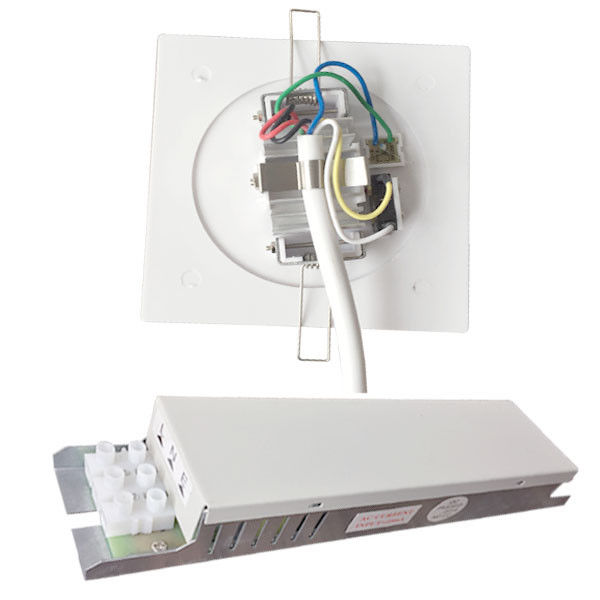 ไฟฉุกเฉิน LED แบบฝังฝ้า IP45 กำลังไฟ 1W ชาร์จไฟได้ ไม่ต้องบำรุงรักษา พร้อมแบตเตอรี่สำรอง แผ่นปิด PC