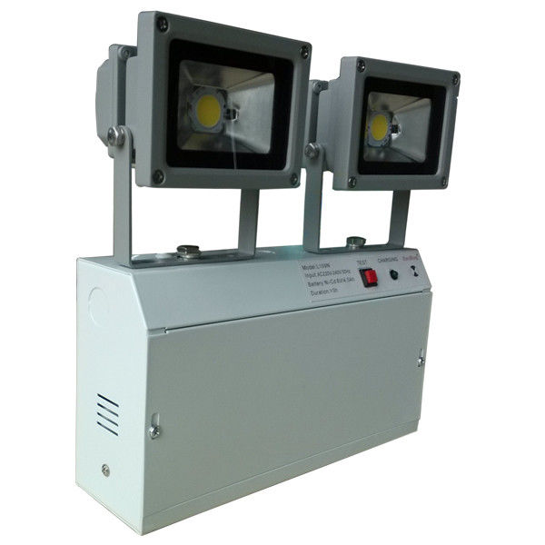 อาคารพาณิชย์ การทดสอบตัวเอง ไฟฉายฉุกเฉิน Twin Spot 2x10W COB LED L109N-2